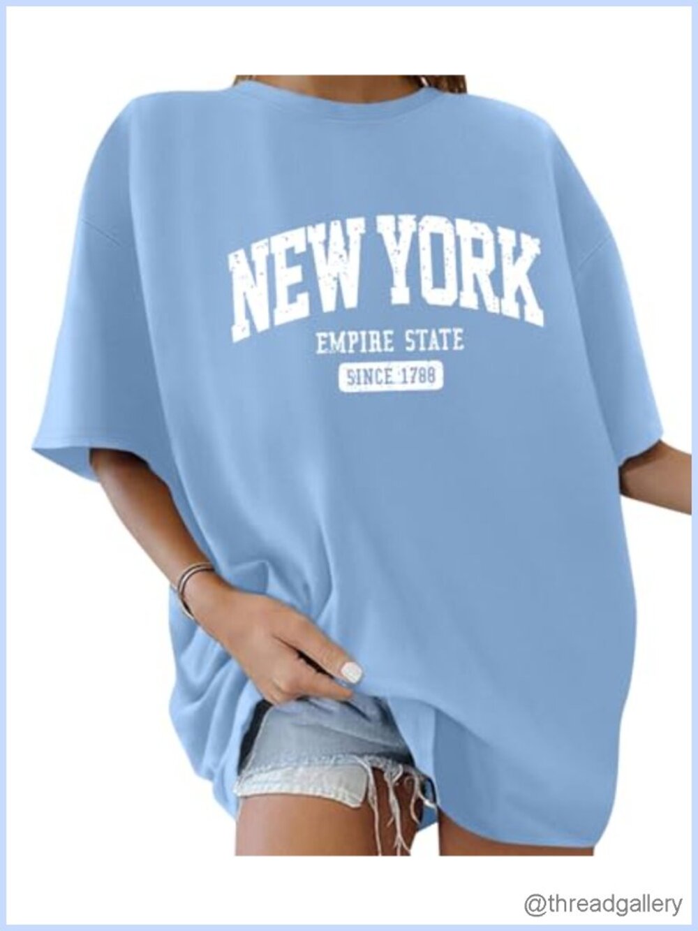 Oversized Cotton Blend Graphic Tee Short Sleeve Drop Shoulder Tunic Top